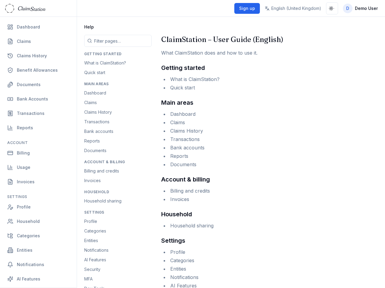 ClaimStation Support Help